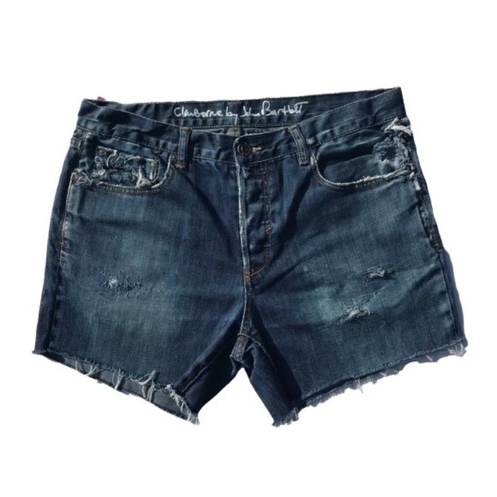 Men’s Regular Fit Distressed Cut off Jean Short 34
